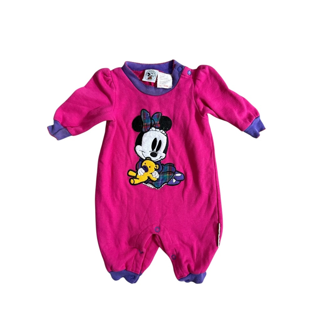 Vintage Disney Mickey & Co Minnie Mouse Romper Jumpsuit‎ 3-6M